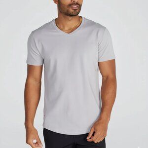 BYLT Premium Basics - Drop-Cut V-Neck Shirt Storm Medium
